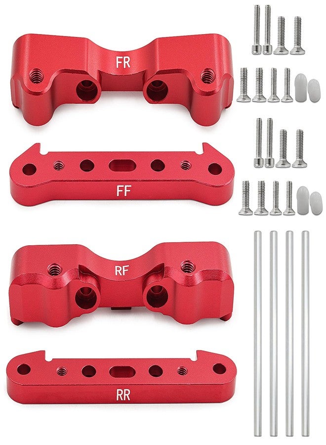 POLANTA 4Pcs Aluminum Alloy Suspension Hanger Lower Arm Mount Set Front Rear for 1/5 Arrma Kraton 8S Outcast 8S Upgrade Parts,Replace ARA330556ARA330594 ARA330588 ARA330557 - Image 1